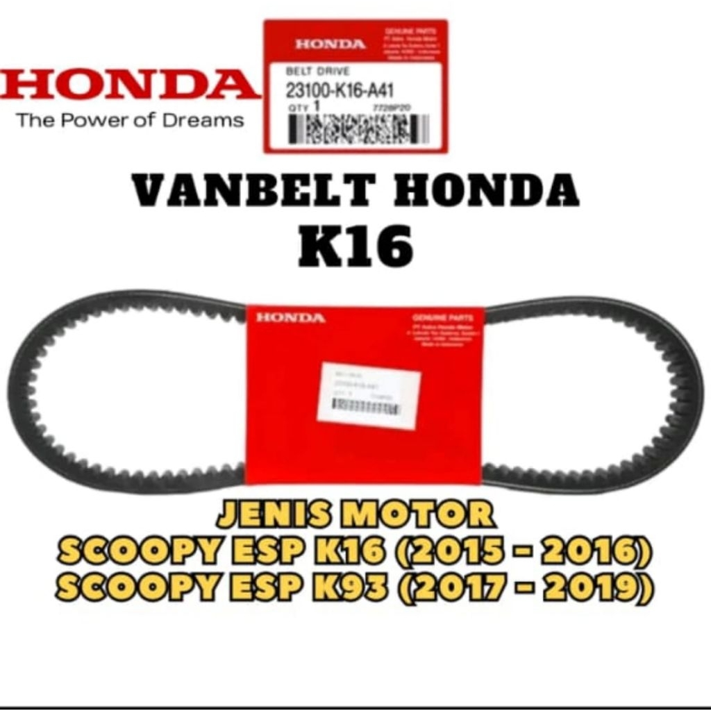 v belt only Scoopy k16 / V-BELT HONDA Scoopy