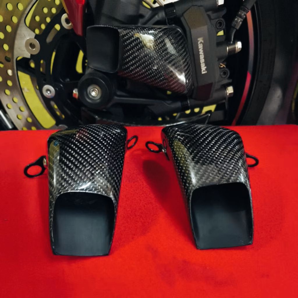 AIR SCOOP AIR DUCT KALIPER PENDINGIN KALIPER DISC BRAKE NINJA ZX25R ZX25RR ZX4RR ZX636 MOGE UNIVERSA