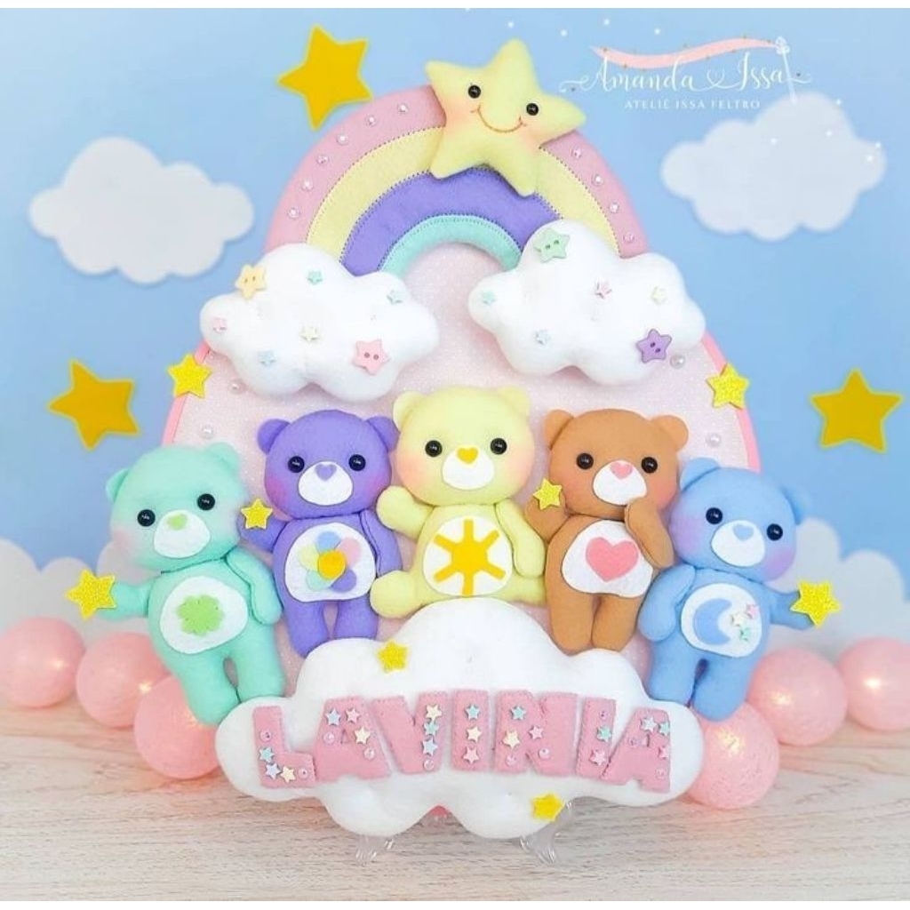 gantungan nama flanel/hiasan dinding/hiasan pintu kamar anak