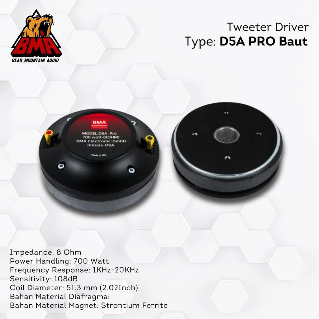 Tweeter Driver BMA D5A Pro Baut / Tweeter BMA D5A Pro