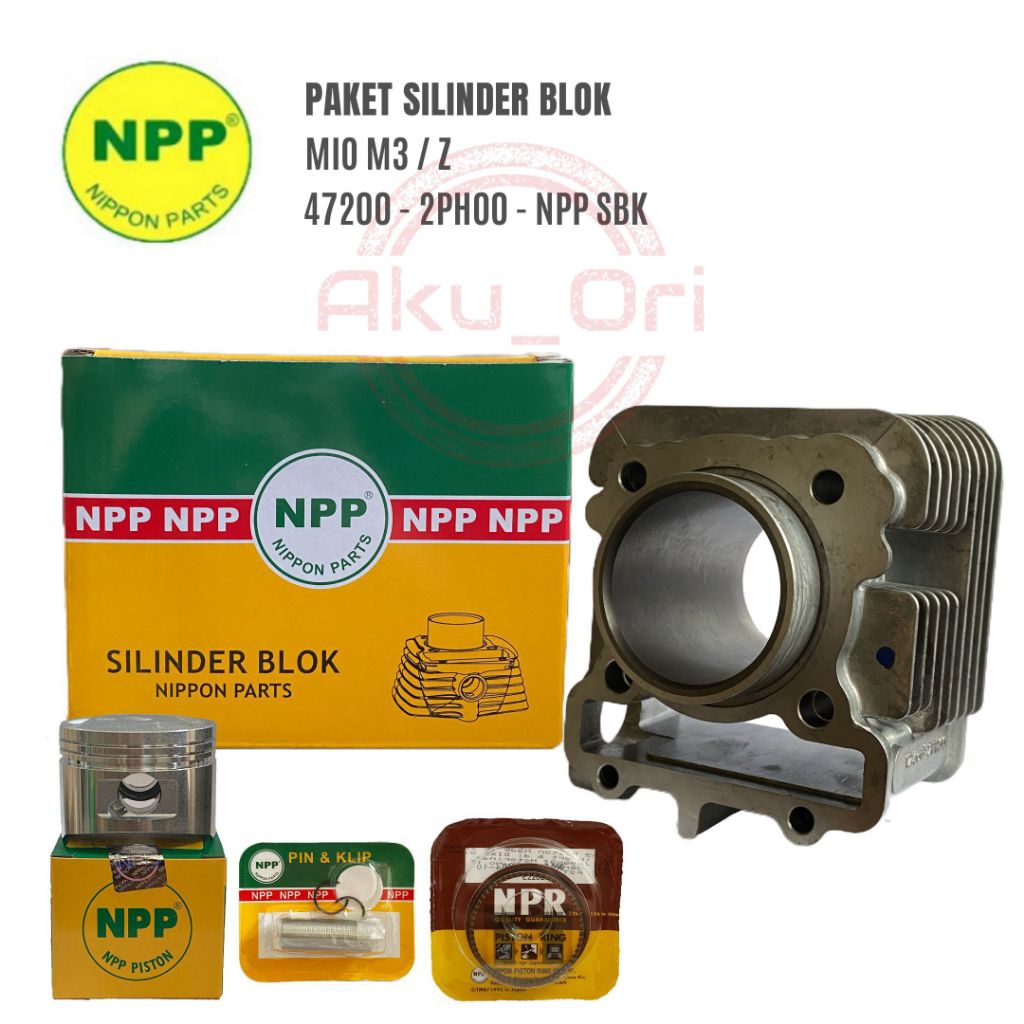BLOK SEHER SET MIO M3 (2PH) NPP blok cylinder boring seher mio 125 mio m3 mio z xride 125