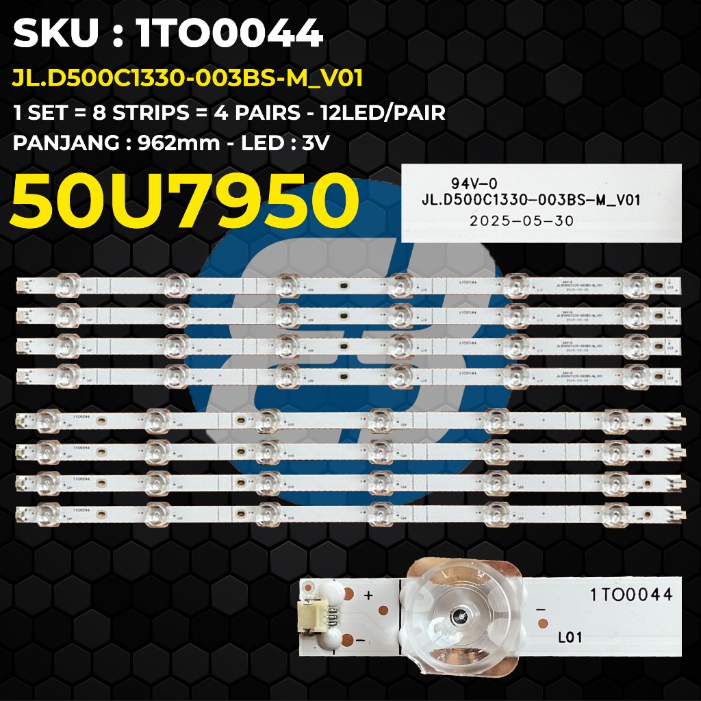 Backlight TV Toshiba 50 Inch 50U7950 JL.D500C1330-003BS-M_V01