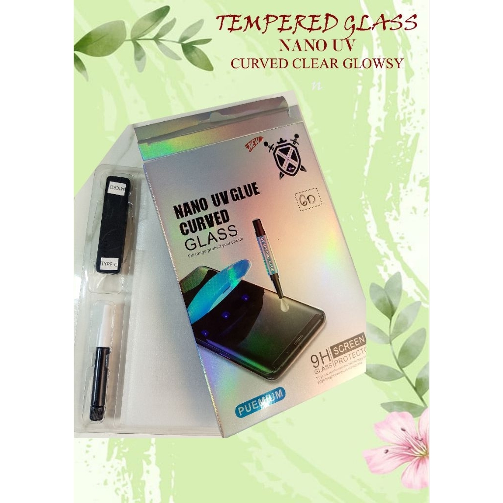 3. Nano UV Glue Curved Glass 9H Screen Protector layar lengkung untuk HP Infinix