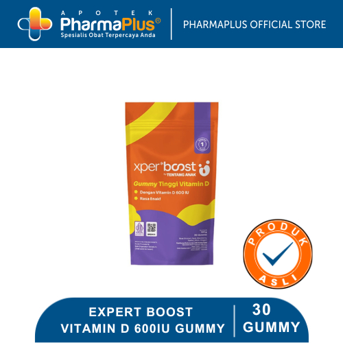 Expert Boost Gummy Vitamin D 600 IU Anak Dewasa | Expert Boost Gummy Vitamin D 600 IU Imunitas