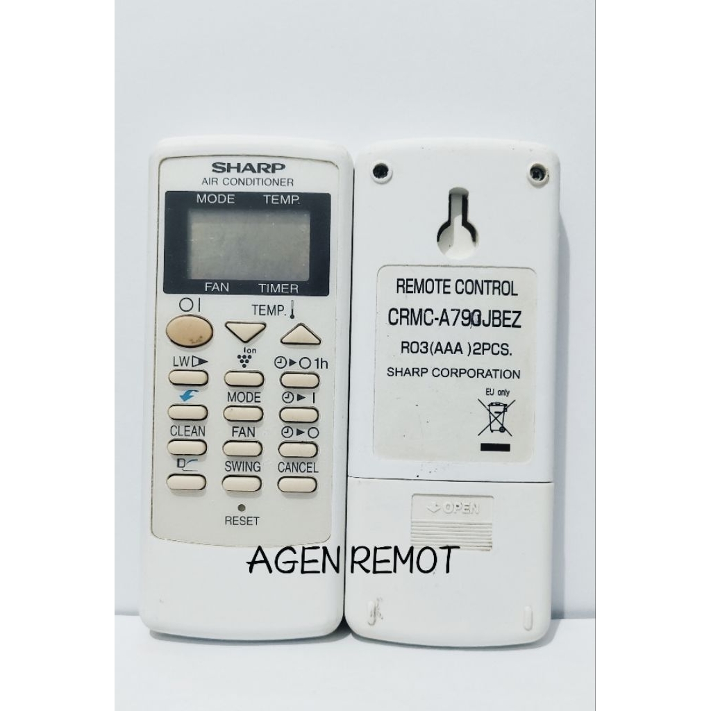 REMOT REMOTE AC SHARP CRMC-A790JBEZ SEKEN ORIGINAL