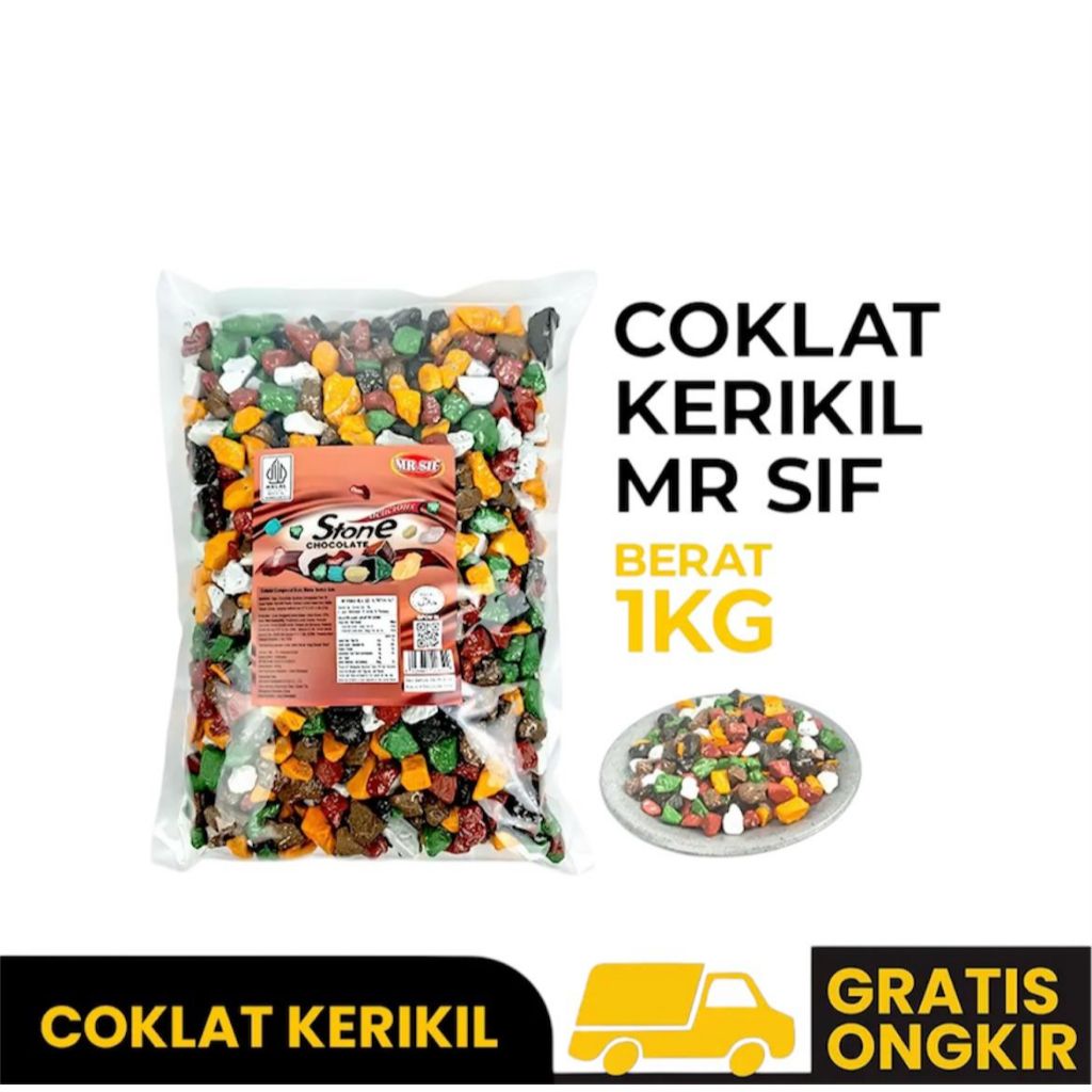Cokelat Bentuk Kerikil Impor Mesir 1 Kg