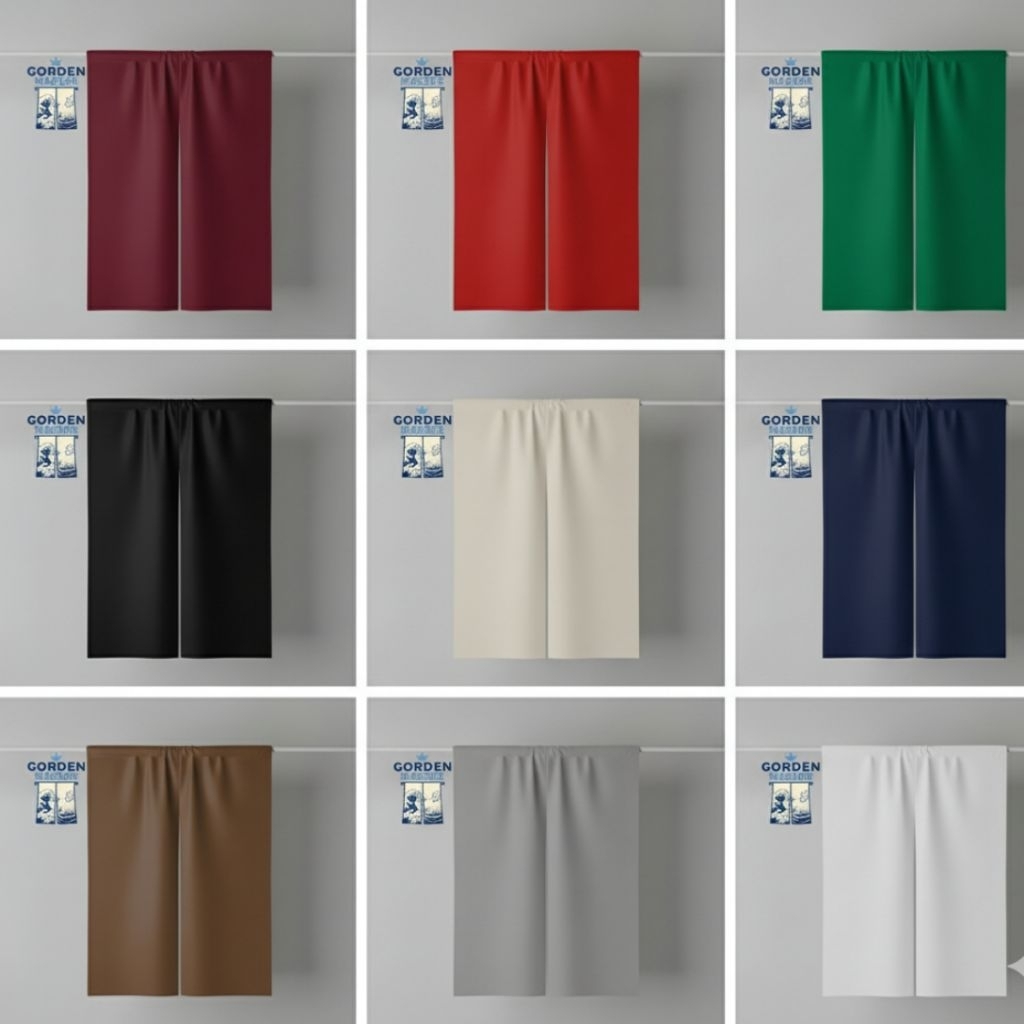 Noren Jepang Polos Elegan Bahan Dril tebal – Tirai Premium Cocok untuk Pintu, Dapur, & Ruang Tamu