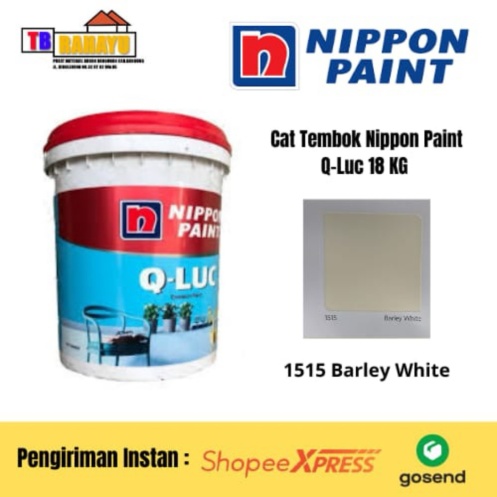 Cat Tembok QLuc 1515 Barley White 18 KG, Nippon Paint Qluc Barley White 18 KG