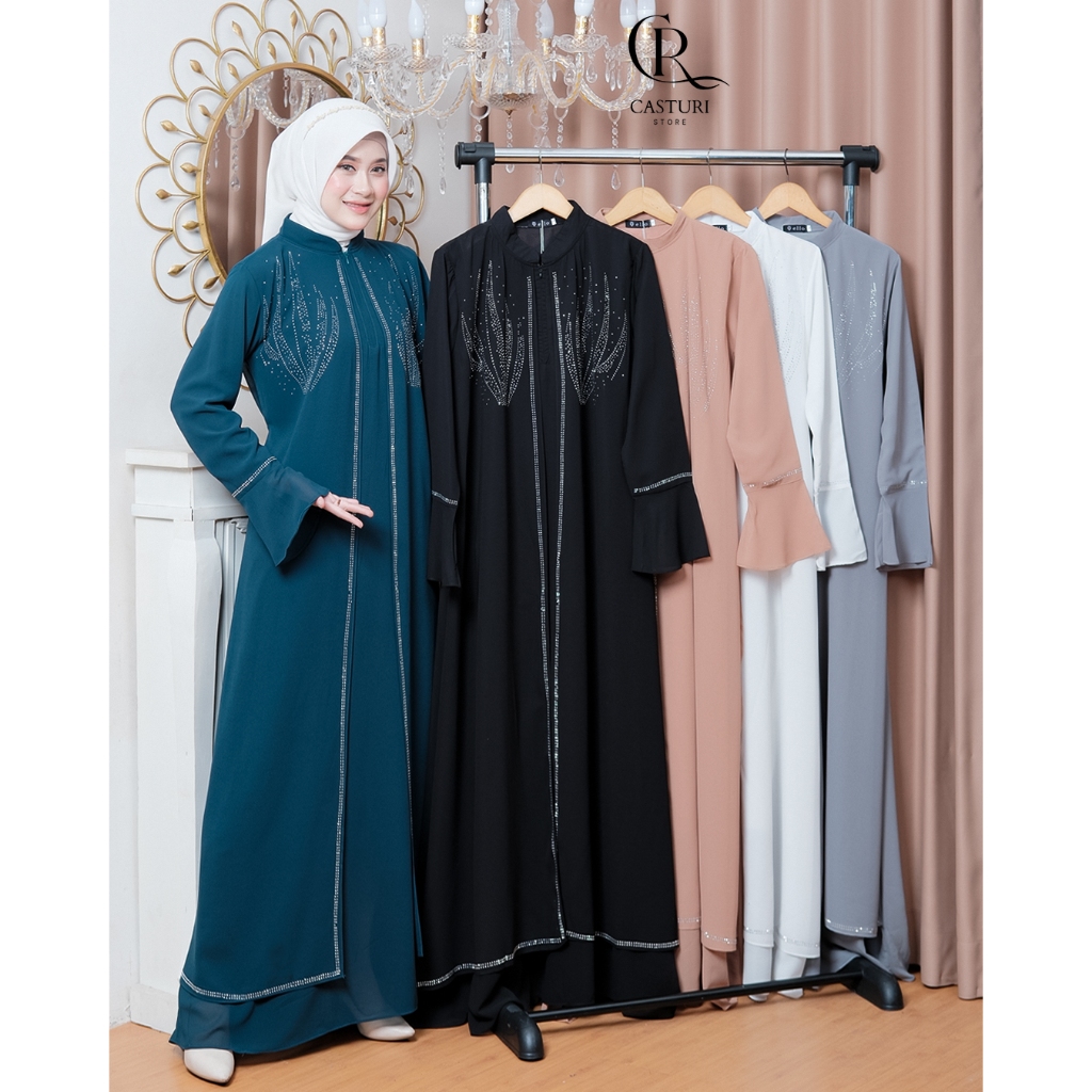 Dahlia Abaya - Abaya Premium Bahan Ceruty Babydoll