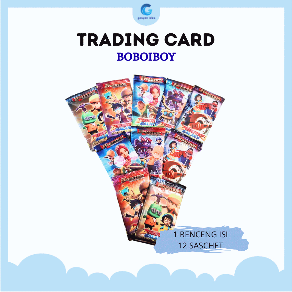 Trading Card BoboiBoy 1 Renceng Mainan Kartu Anak BoboiBoy