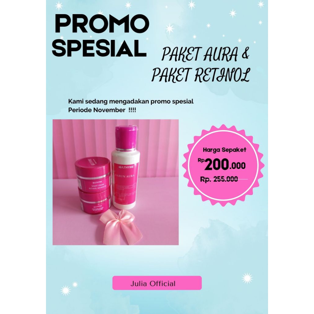 Ulthyme Paket Aura Glowing Paket Wajah Ulthyme Skincare