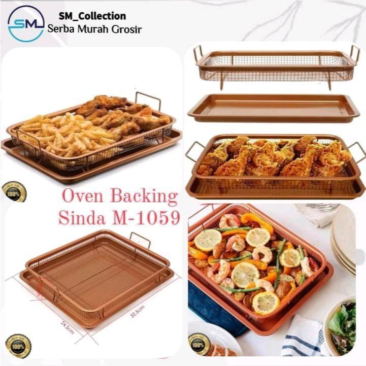 Oven Air Fryer/Oven Stainless/Nampan Stainless/Nampan Tiris Minyak Goreng/Oven Backing Sinda M-1059