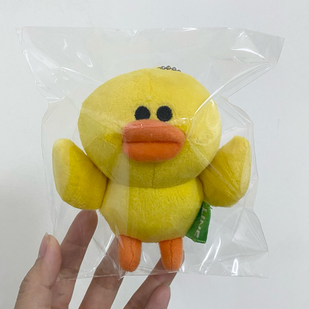 BONEKA GANCI SALLY LINE FRIENDS CURUT RIA SW BEBEK AYAM PLUSH PLUSHIE KUNING LUCU