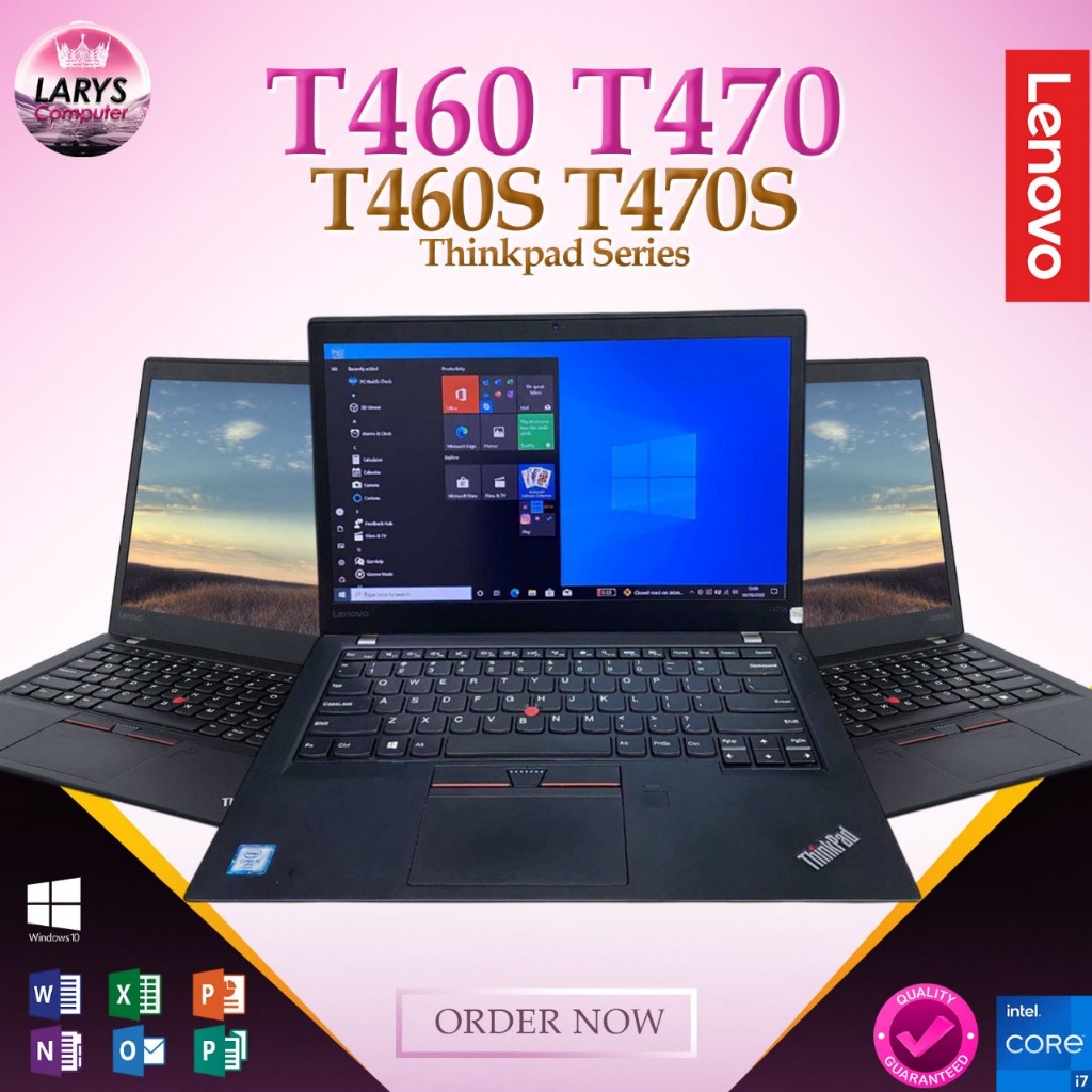 Lenovo Thinkpad T470 T460 T470S T460S Intel I7 / I5  RAM 16GB 512GB 14 Inch Murah Bergaransi