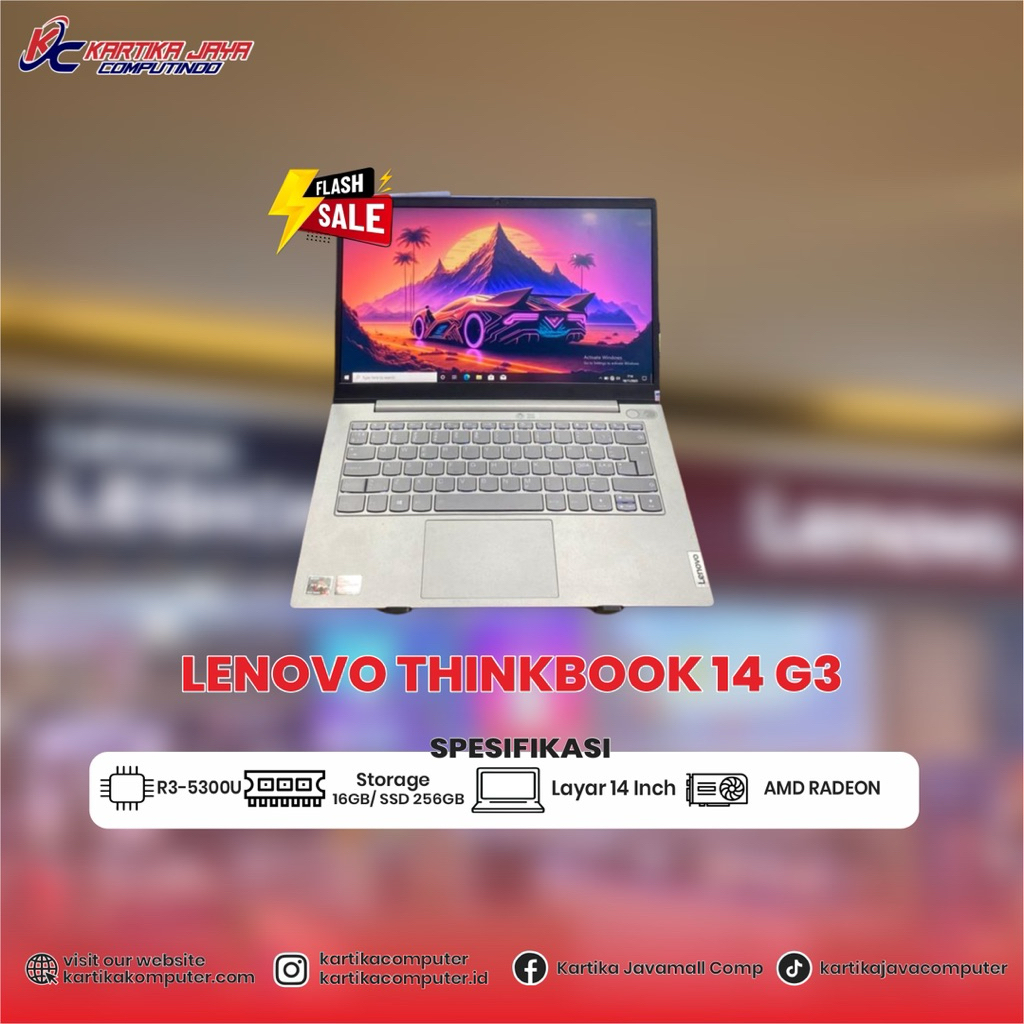 LENOVO THINKBOOK 14 G3|RYZEN 3 RAM 16/256GB 2ND