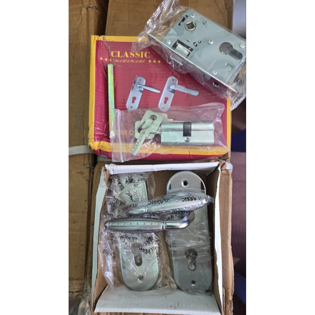 Kunci pintu set kecil Gagang pintu set kecil kuat awet