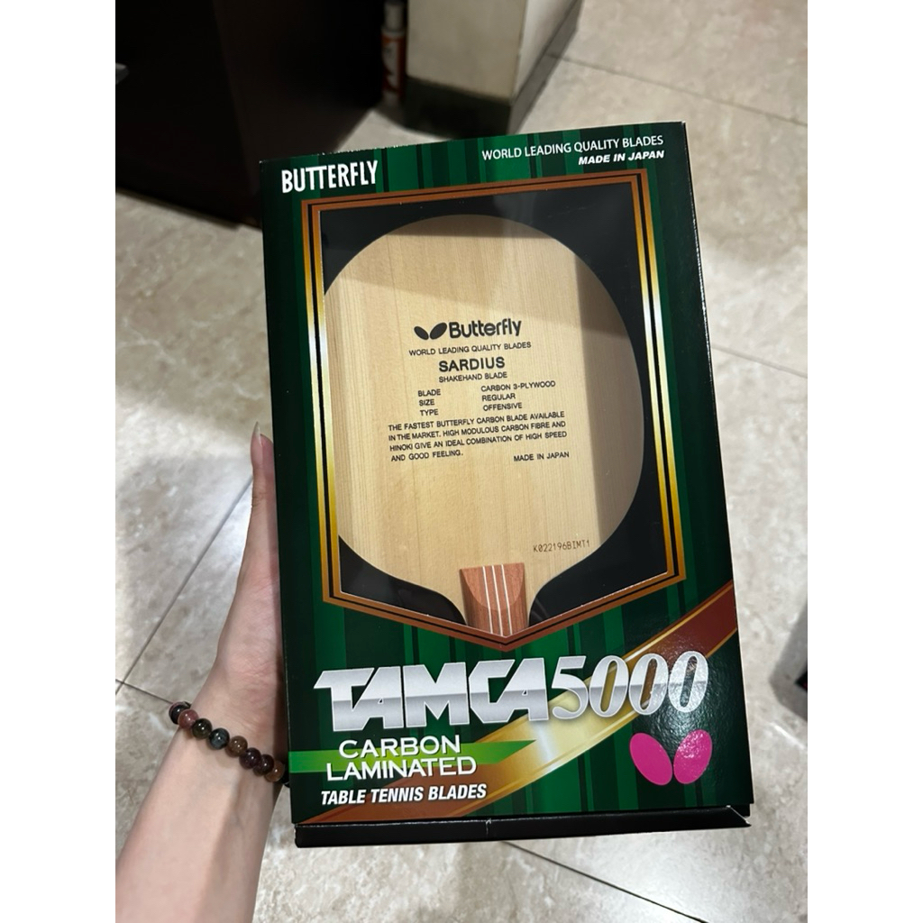 BUTTERFLY SARDIUS TAMCA5000 CARBON LAMINATED ORI READY
