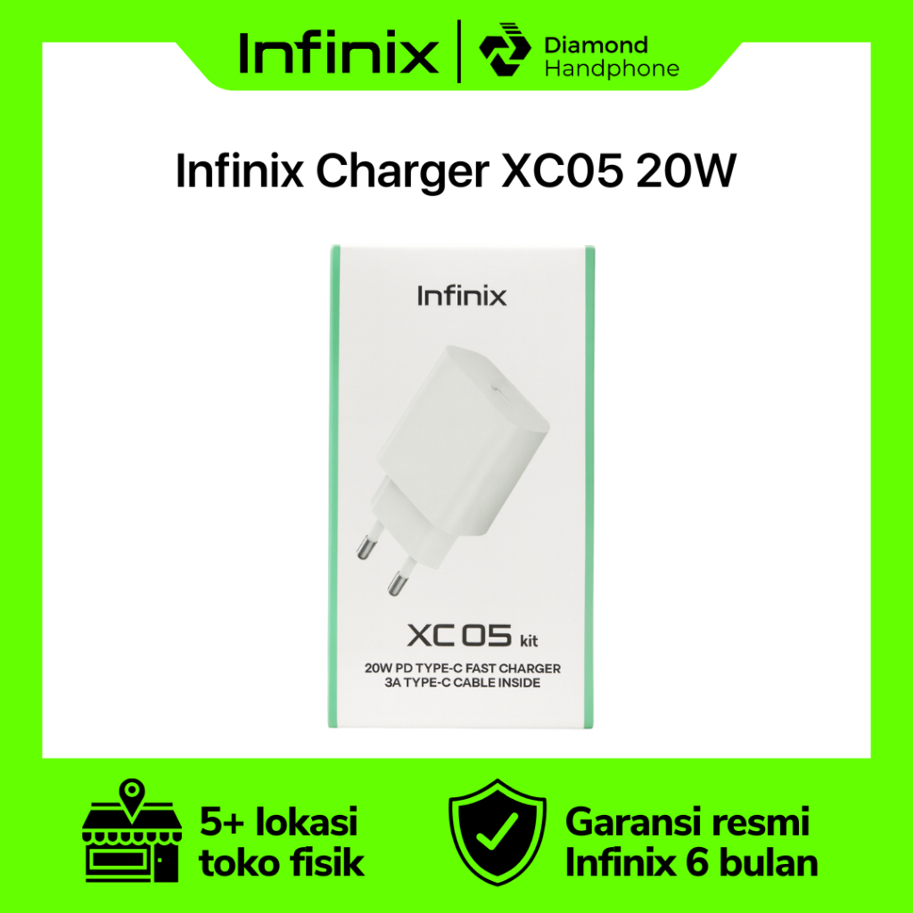 Infinix Charger XC05 TYPE-C 20W Garansi Resmi
