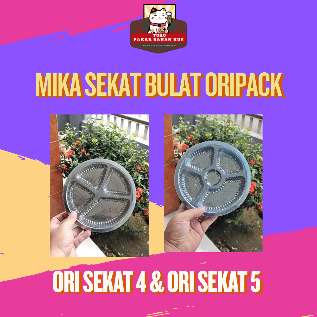 [50 Pcs] Mika Bulat Sekat 4 dan 5 ORIPACK