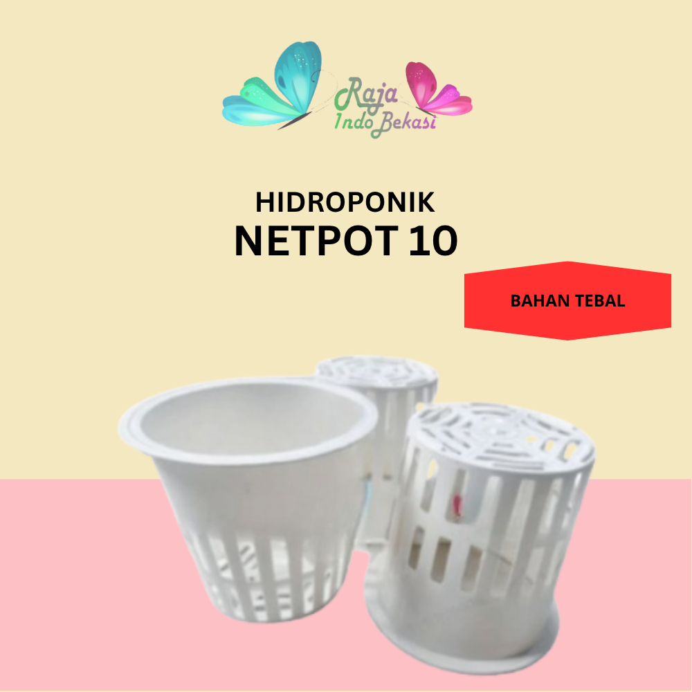 Netpot Besar 10cm Warna Putih Pot Hidroponik Net Pot 10 Cm Hydroponic - Grosir Murah Hidroponik
