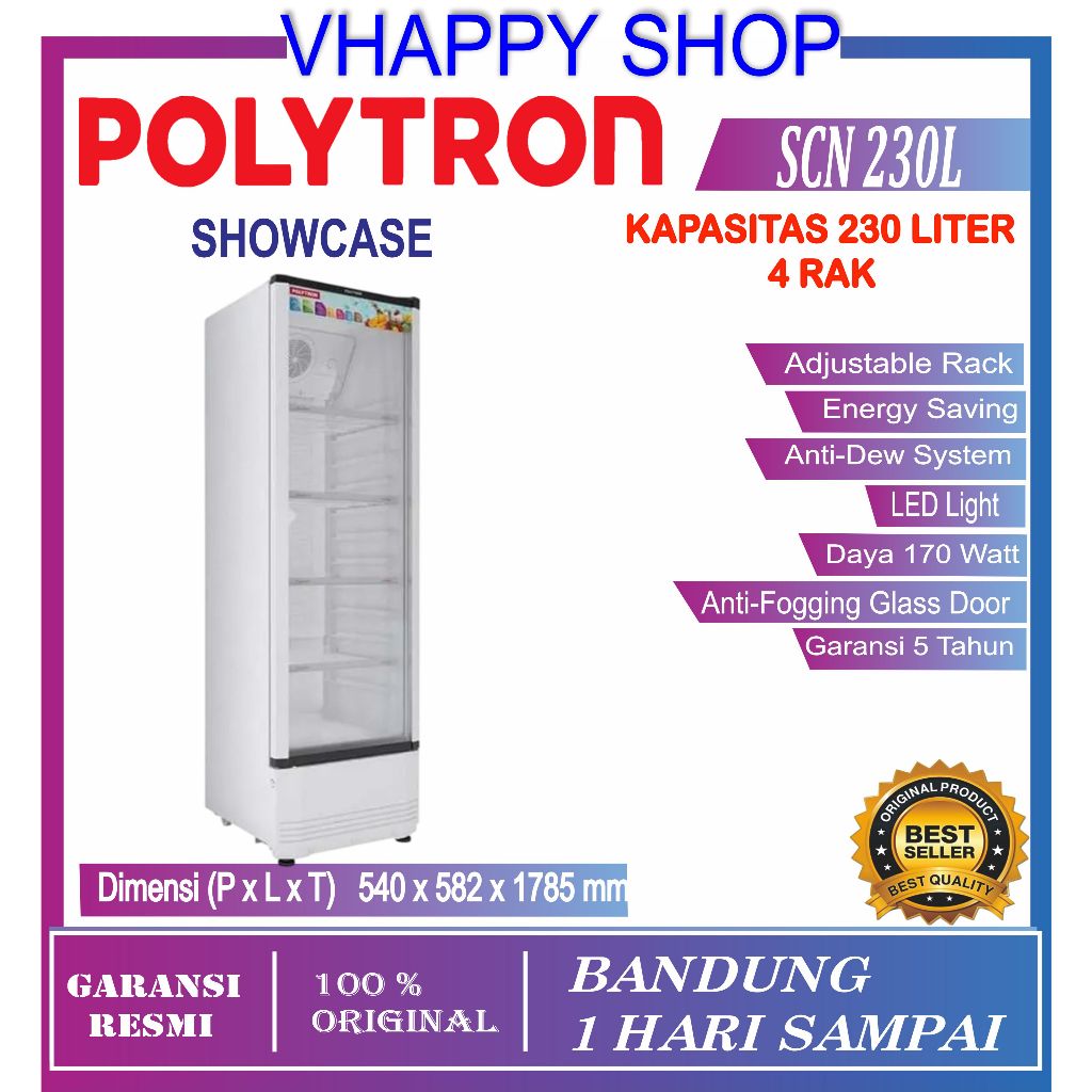 Polytron Showcase SCN-230L / SCN 230 L Garansi Resmi