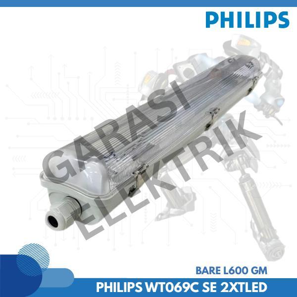 PHILIPS WT069C SE 2XTLED Bare L600 GM kap lampu waterproff terbaru original