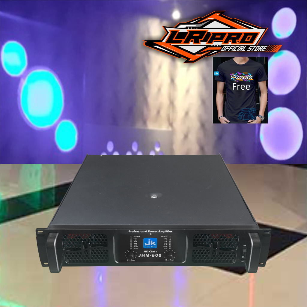 Power Amplifier Jk coustic JHM 600 2x600 Watt