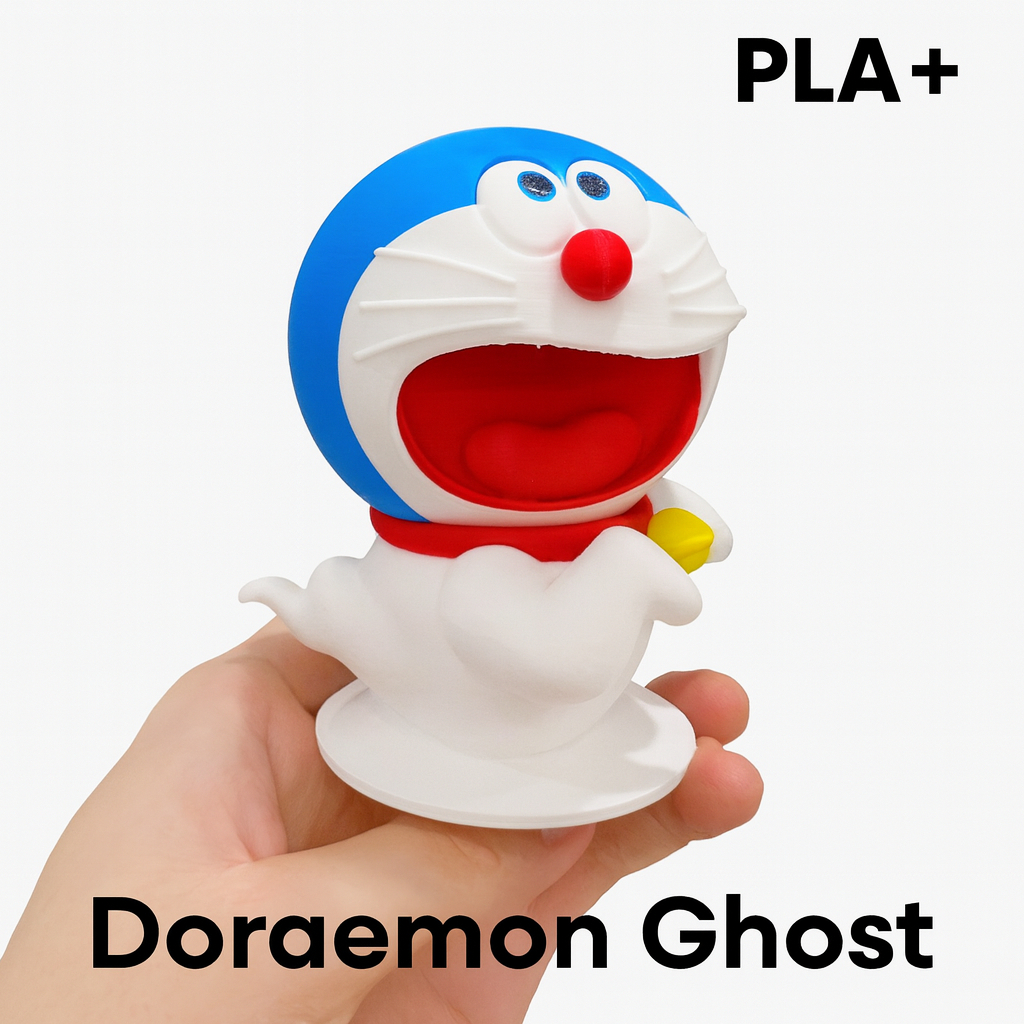 Doraemon Ghost 3D Print Figure Miniature Pajangan PLA+ Koleksi Anime