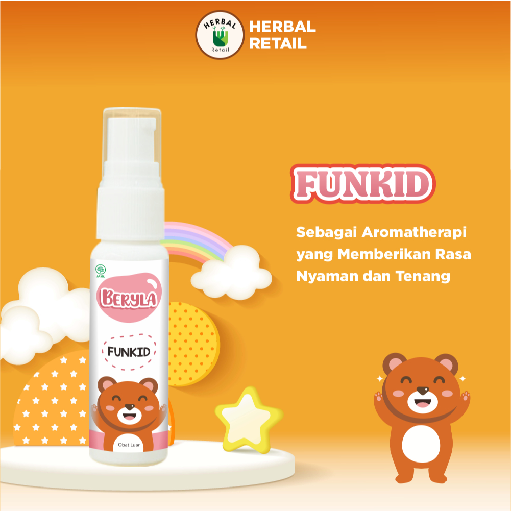 Beryla Baby Funkid Essential Oil Soothing Massage Minyak Bayi Minyak Pijat