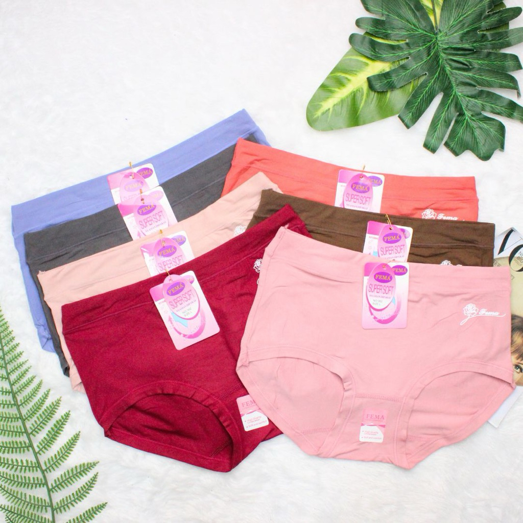 TSC- CELANA DALAM WANITA FEMA SUPER SOFT CD PEREMPUAN PINGGANG LEBAR FEMA 362