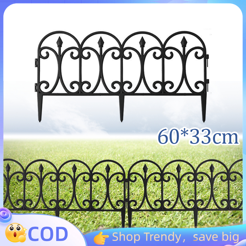 58x23cm Pagar Taman Pagar Plastik Portable Rumah Pagar Teras Plastik Minimalis Pagar Kebun
