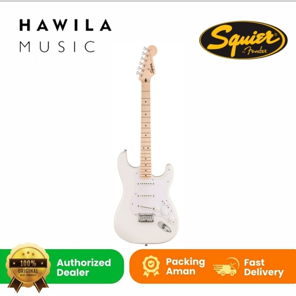 Gitar Elektrik Gitar Squier Sonic Stratocaster Maple FB Arctic White Squier Sonic Stratocaster Ultra