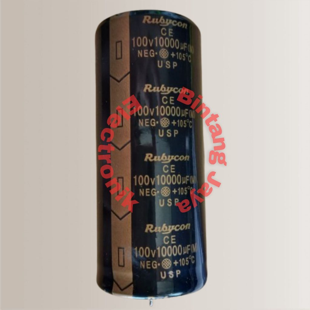 ELCO RUBYCON 100V 10000UF HITAM USP