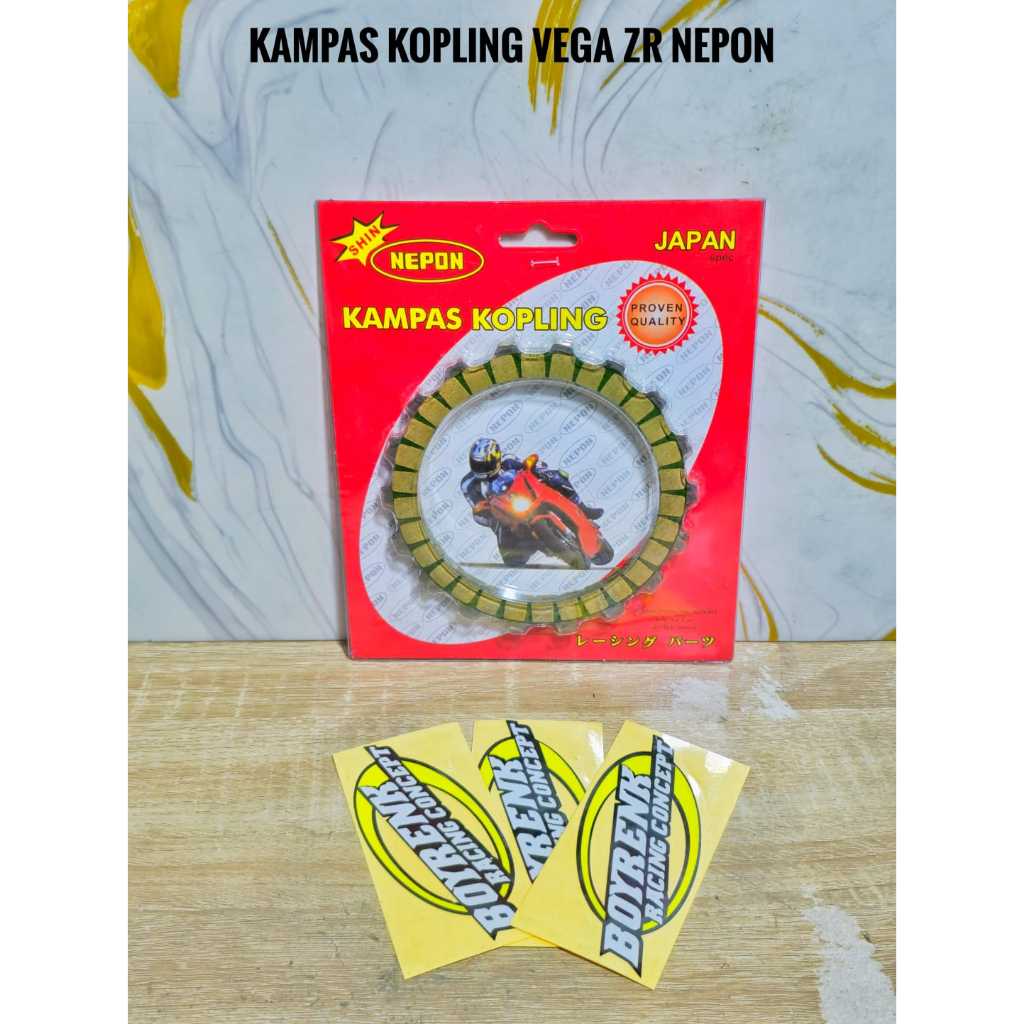 PLAT KOPLING ATAU KAMPAS KOPLING RACING VEGA ZR NEPON ASLI-BOYRENK RACING CONCEPT