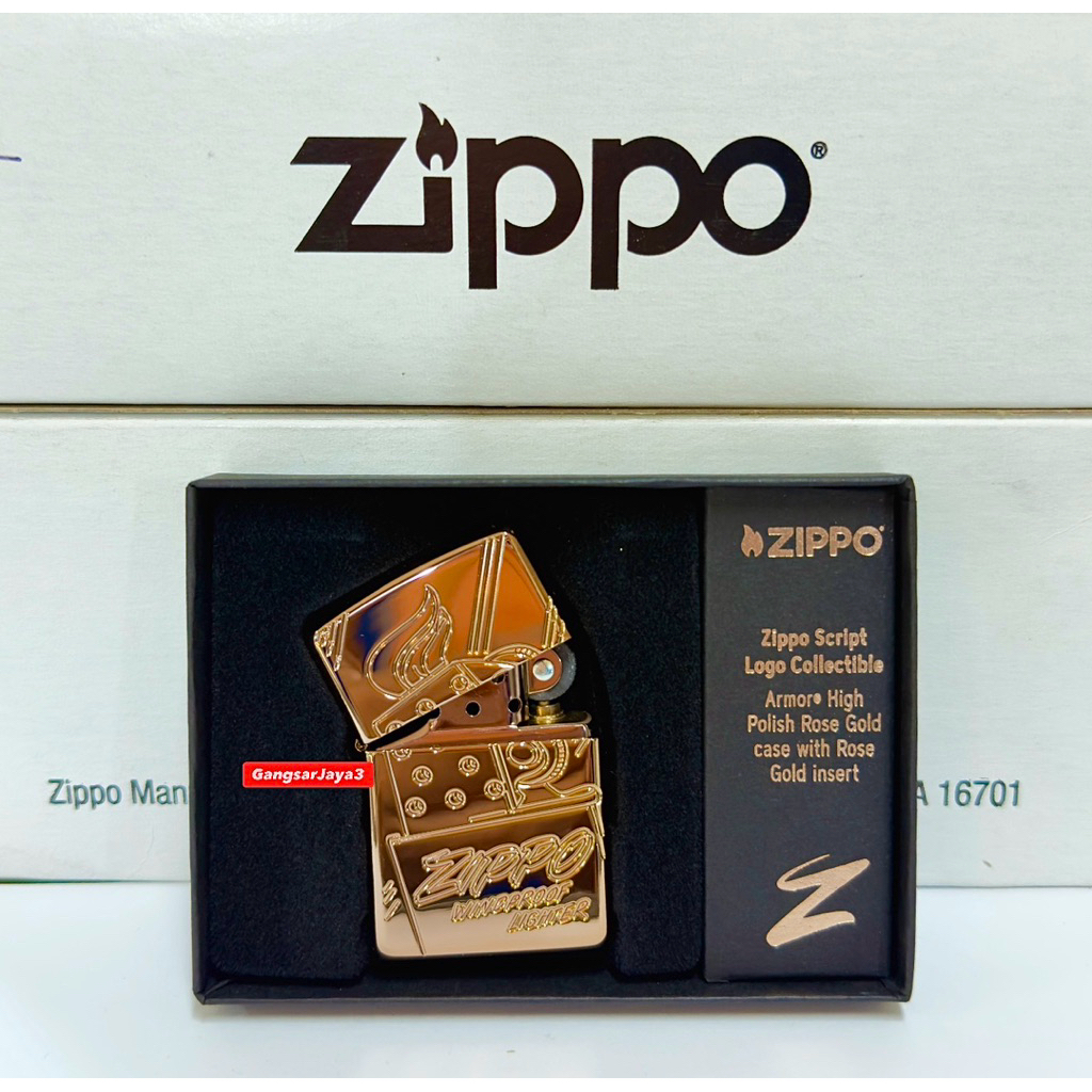 korek zippo original USA 48768 zippo script collectible