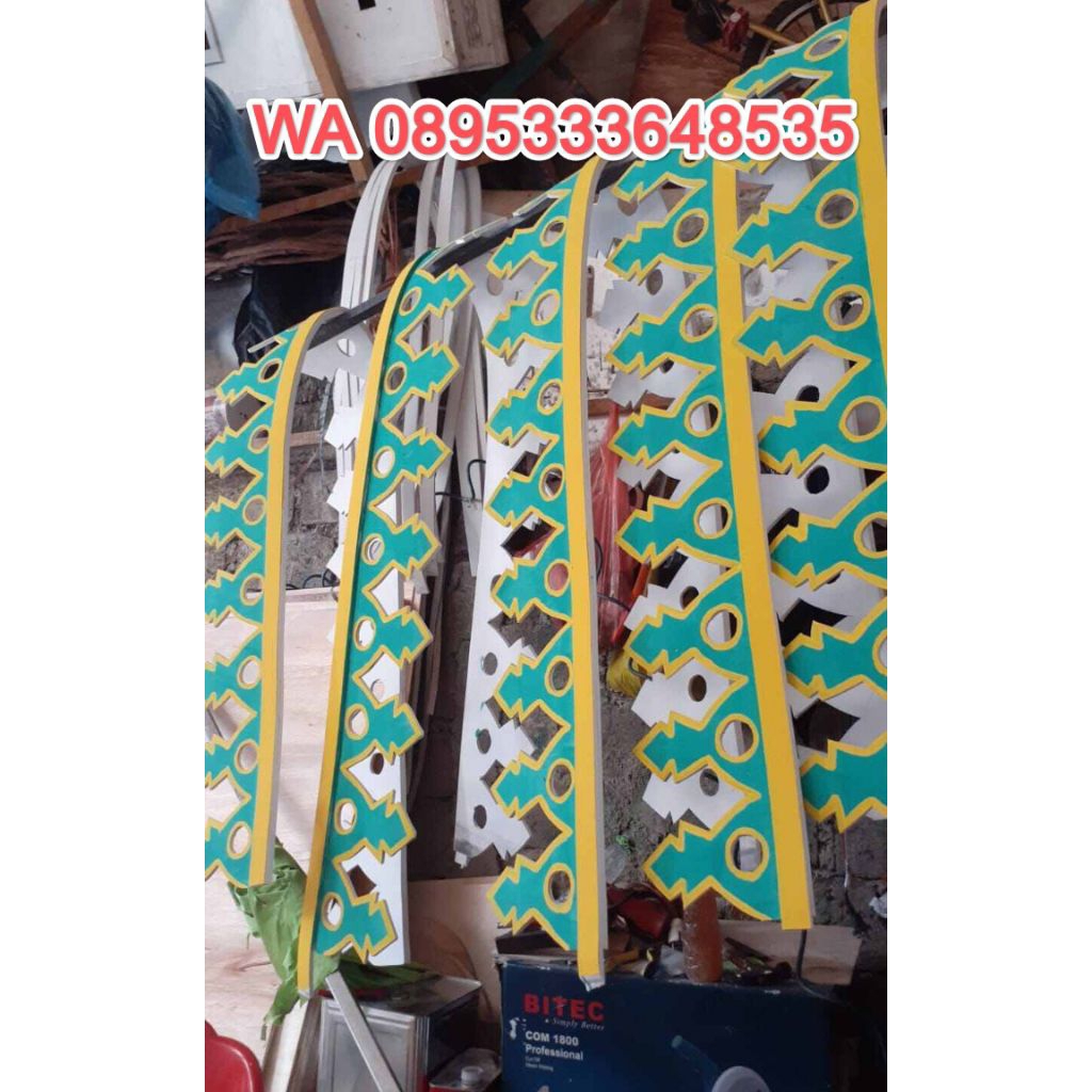 Gigi Balang Betawi Dekorasi Bahan Karet