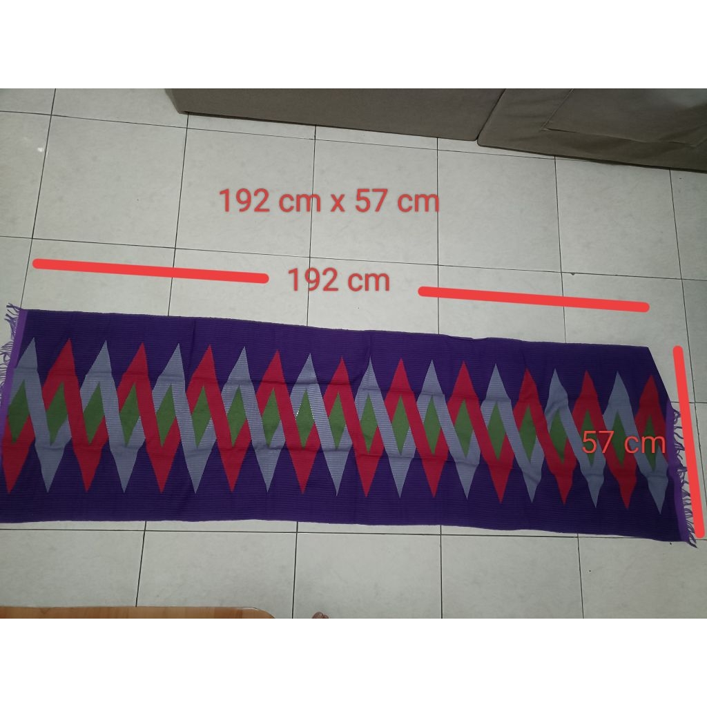 Kain Tenun Bima NTB, 192 cm x 57 cm