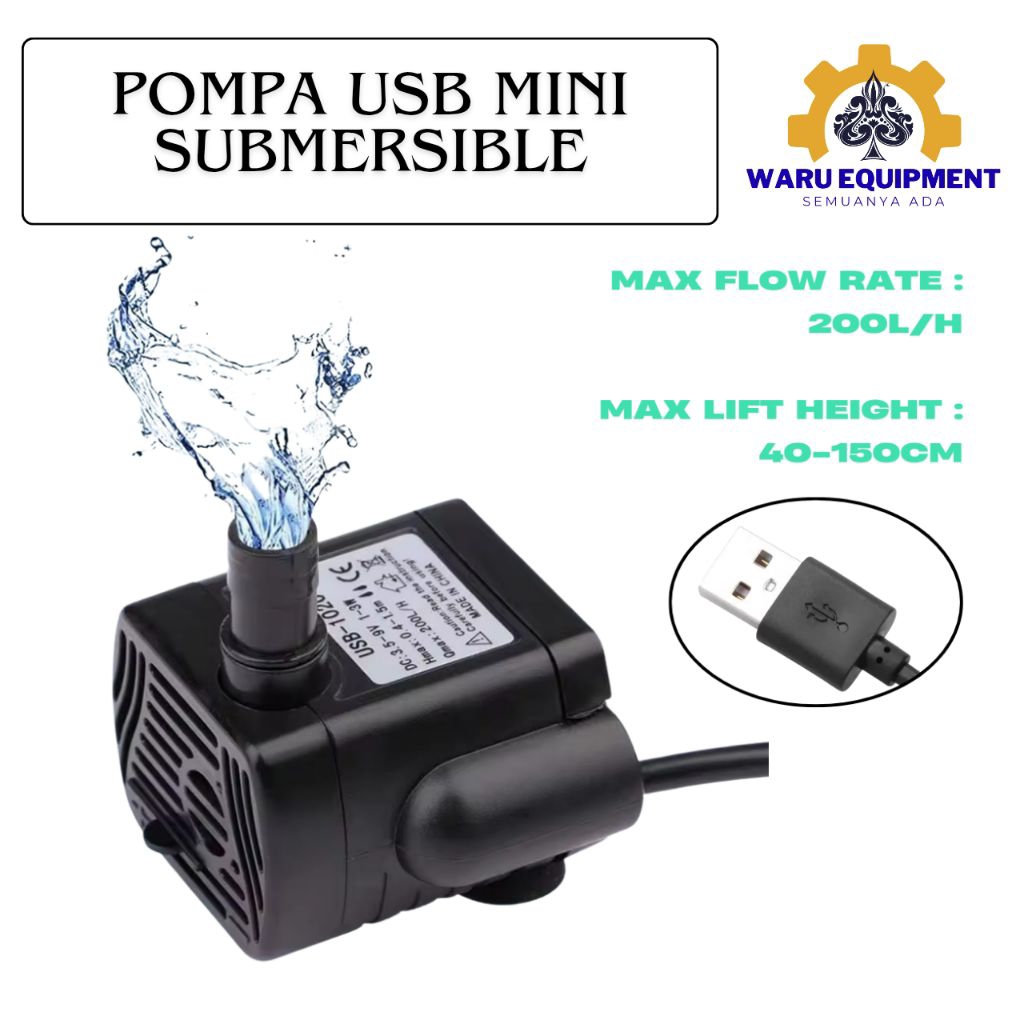 POMPA AIR MINI USB || FILTER AQUARIUM USB I FILTER AQUASCAPE MINI 7RHAPJBK