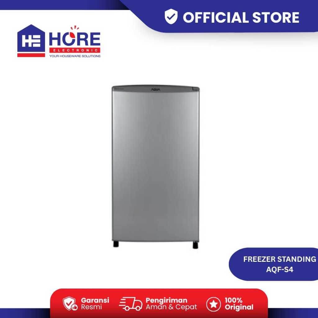 FREEZER AQUA AQF S4DS / AQUA UPRIGHT FREEZER 4 RAK AQF S4DS [121 LITER]