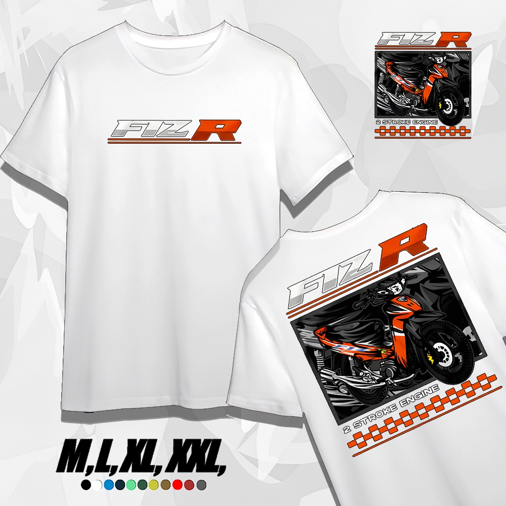 Kaos Pria Motor Yamaha FIZ R 2 Stroke 2 Tak | Kaos Distro Pria Keren | Baju Kaos Pria Dan Wanita Dew