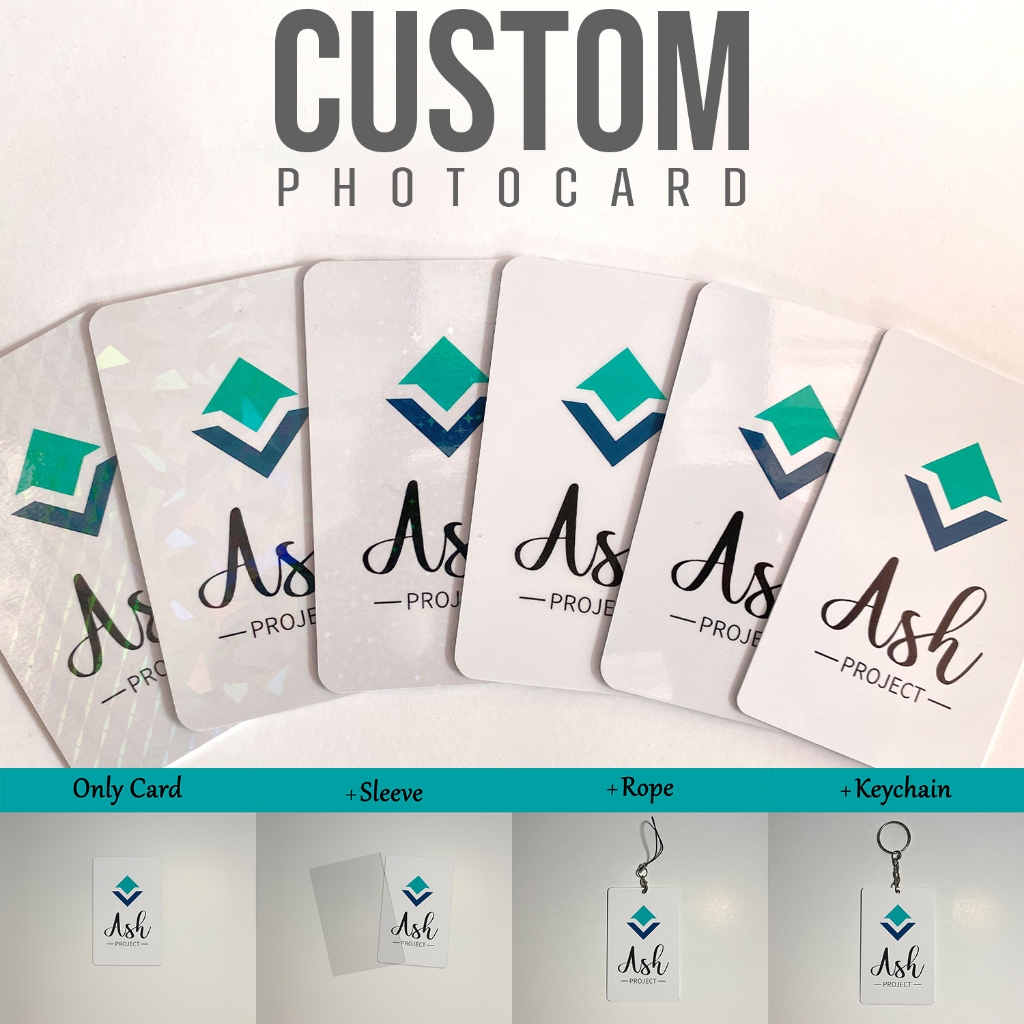 CUSTOM Photocard PVC tebal - custom id card PVC - high quality Glossy Doff Hologram