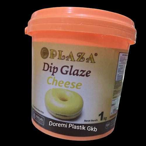 [oddsolshop] pekanbaru/Plaza Dip Glaze Cheese 1 kg Selai Keju Bahan Dekorasi Kue Olesan Roti Donat