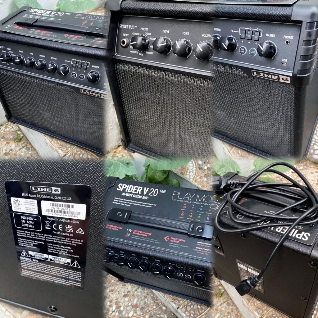 AMPLI GITAR BEKAS LINE-6 SPIDER V20 MKII 20WATT GUITAR AMP