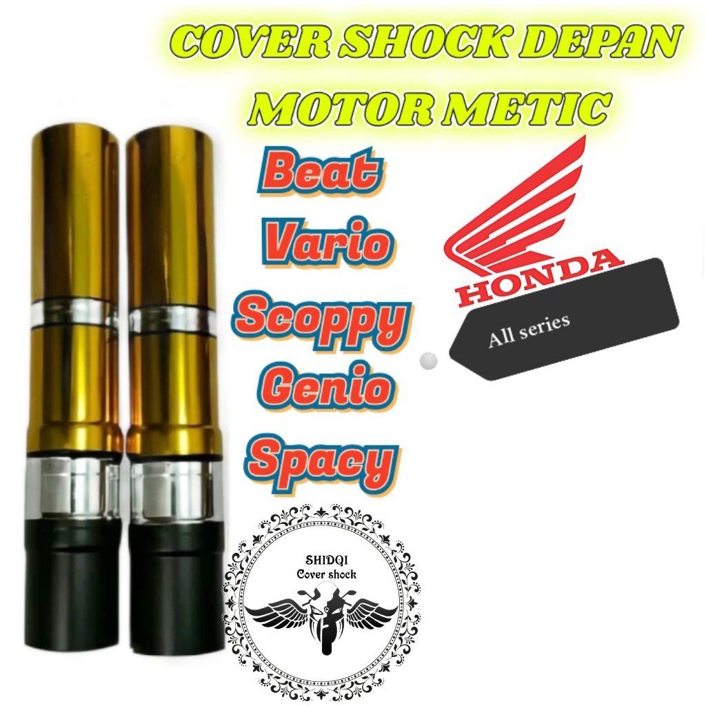 cover shock depan honda metic VARIO/BEAT/SCOPPY/GENIO/ SPACY PVC berkualitas