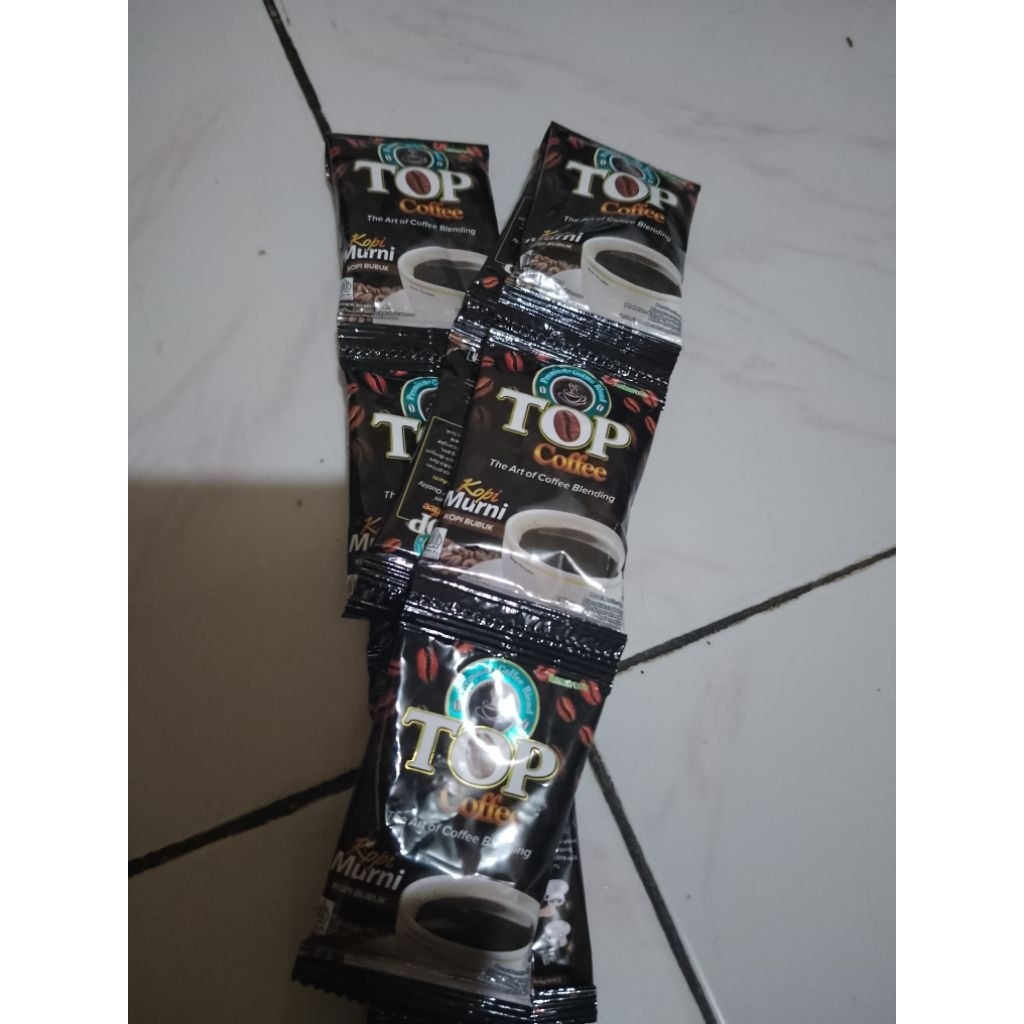 KOPI TOP MURNI RENCENG 7GR (HARGA 1 RENCENG ISI 10 SACHET