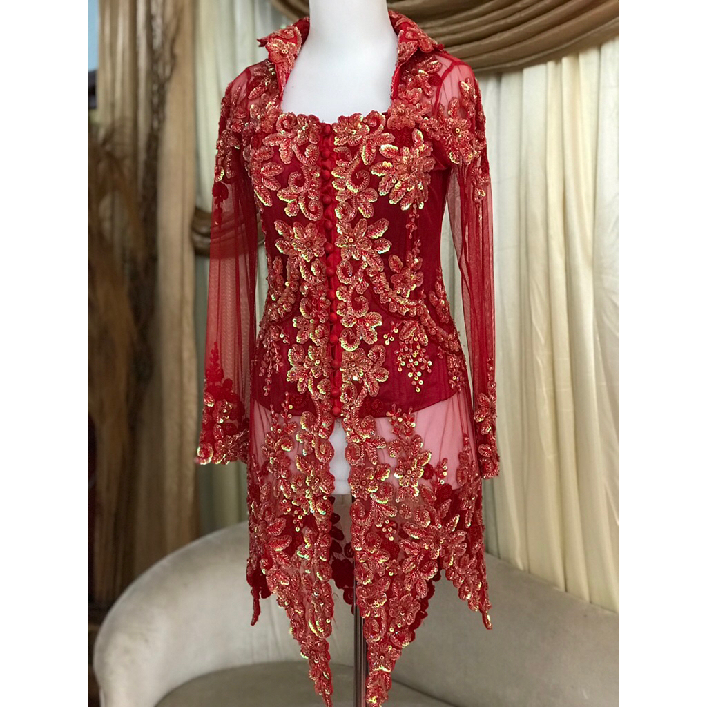 Preloved Kebaya Manten Merah Full Payet ByAnikhs