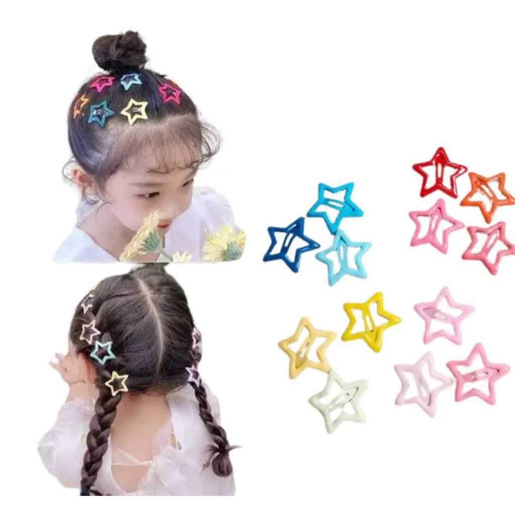 Jepit Rambut Bintang Totol isi 5pcs