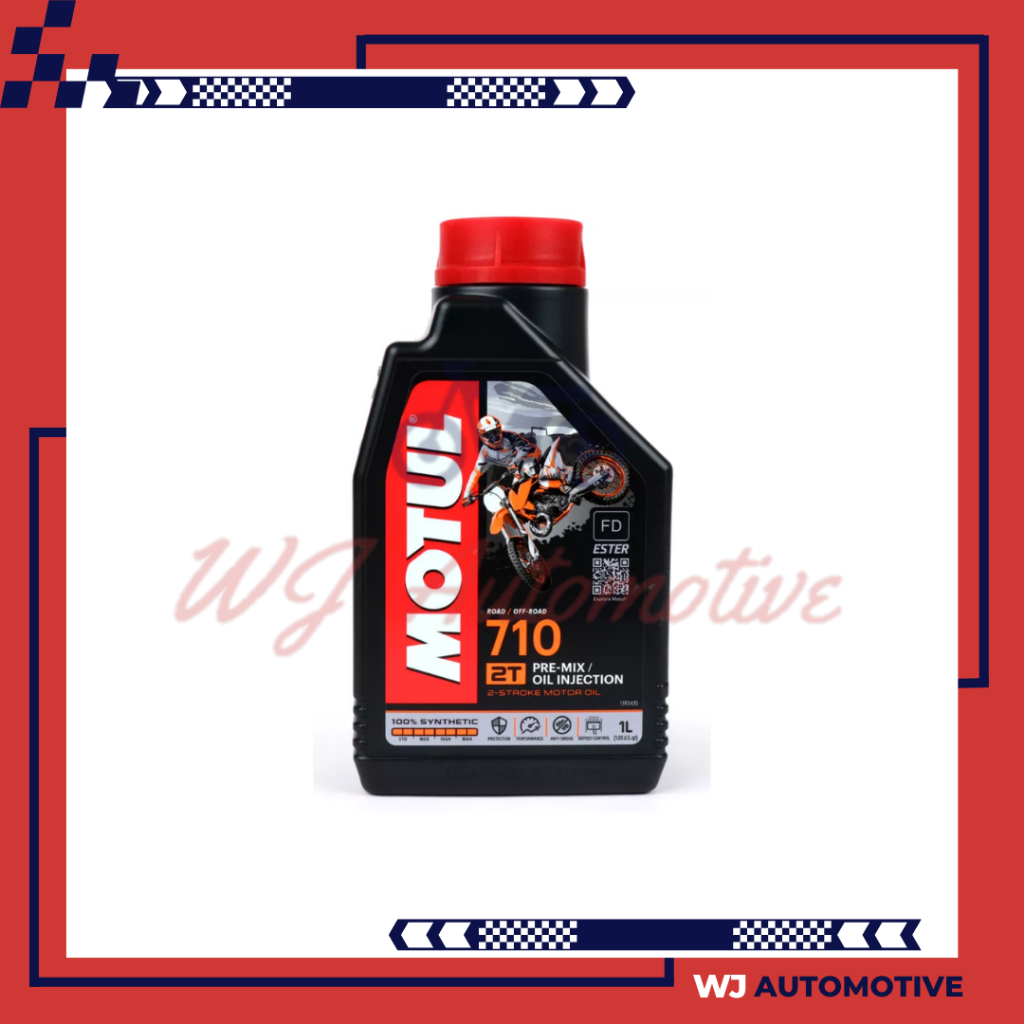 Motul 710 2T 1 Liter Oli Samping Motul 710 2 Stroke 1Liter 2Stroke Oil Motul 710 100% Synthetic
