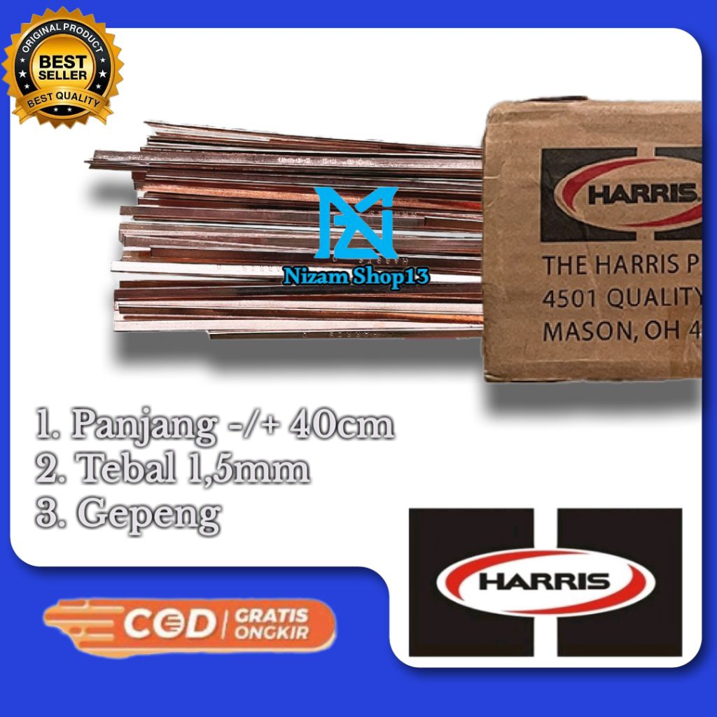 Perak Las | Kawat Las Kuningan merk HARRIS dari USA