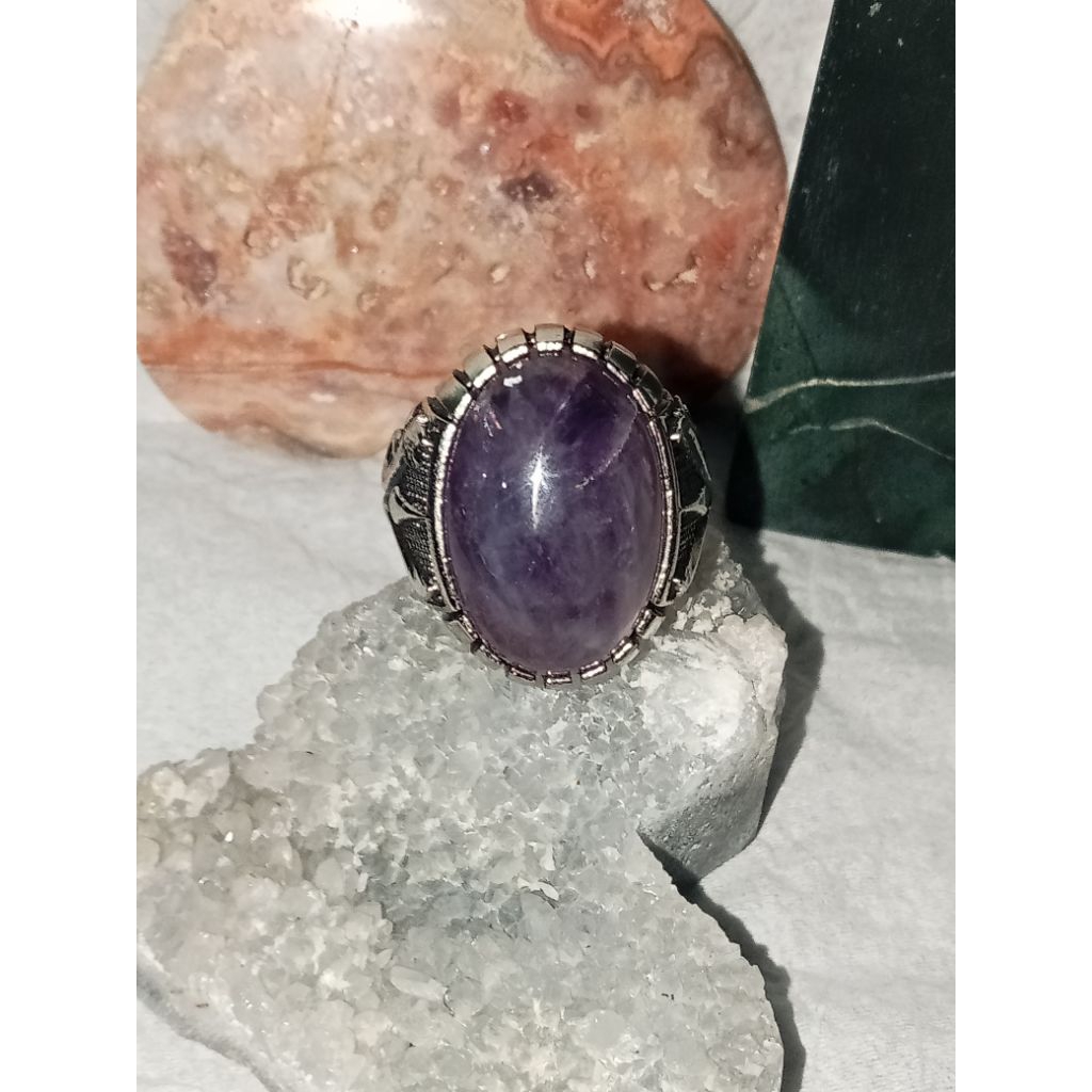 Batu natural kecubung ametys kalimantan